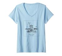 Femme Sun Records X Amy Helm Silver City T-Shirt avec Col en V