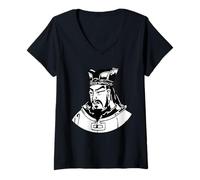 Femme Sun Tzu T-Shirt avec Col en V