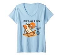 Femme Sunshine and Wine Lovers Beach & Wine It's 5 O'Clock Summer T-Shirt avec Col en V