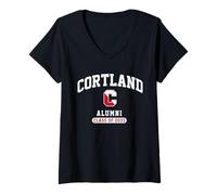 Femme SUNY Cortland Red Dragons Alumni - Class of 2033 T-Shirt avec Col en V