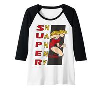 Femme Super Nanny La Meilleure Bande dessinée du Monde Manche Raglan