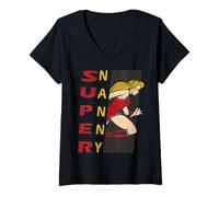 Femme Super Nanny La Meilleure Bande dessinée du Monde T-Shirt avec Col en V