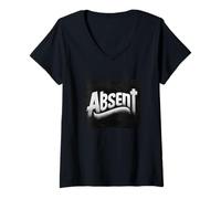 Femme Superbe Costume d'absent pour Les Amateurs de Discours T-Shirt avec Col en V