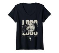 Femme Supergirl 2026 Lobo Code is Iron T-Shirt avec Col en V