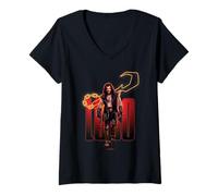 Femme Supergirl 2026 Lobo Hook T-Shirt avec Col en V