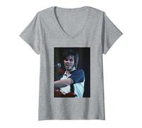 Femme Supergrass Gaz Coombes Live Irvine Beach I Should Coco T-Shirt avec Col en V
