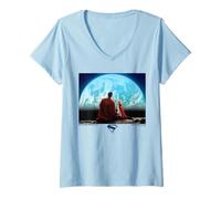 Femme Superman (2025) Krypto Earth Rise T-Shirt avec Col en V