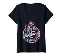 Femme sur Le dernier Nerf de Mon Mari T-Shirt avec Col en V