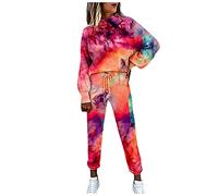 Femme Survêtement Ensembles Respirant Vetement Femme Hiver Élastiquée Survetement Femme Survêtement Femme Tenue Manches Longues Yoga Ensemble Sport Femme Ensemble Sport Couleur Pure Halloween Rouge M