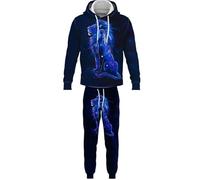 Femme Survêtement Homme 2 pièces Ensemble Roaring Lion Sweats à Capuche imprimés en 3D et Jogging Ensemble Automne Hiver Casual Sportswear
