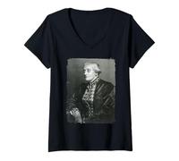 Femme Susan B. Anthony, Famous American Abolitionist T-Shirt avec Col en V