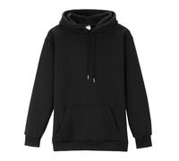 Femme Sweat A Capuche avec Fermeture Pullover Manches Longues Grande Taille Sweat-Shirt Couleur Unie Crop Tops avec Cordon Poche Hoodie Décontracté Léger Veste Casual Automne Hiver Noir M
