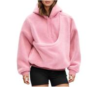 Femme Sweat à Capuche avec Poche pour Chat et Pochette Kangourou - Pull de Transport pour Chat et Chien - Pulls à Manches Longues pour Les Amoureux des Animaux domestiques (Rose, S)