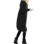 Femme Sweat à Capuche ZippéE décontractée Sweat-Shirt d'automne Hoodie Sport Zippé Manches Longues Veste Manteau Coupe-Vent Gilet Long Automne Poche Grande Taille Cardigan