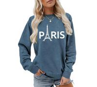 Femme Sweat Col Rond Imprimé Texte Coffee Weather Typographie Arquée | Bords Côtelés Épais Pull Doux, Hoodie Léger, Esprit Cosy Maille Sobre, Pullover Uni, Pour Café Maison