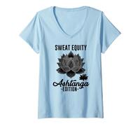 Femme Sweat Equity ASHTANGA Edition T-Shirt avec Col en V