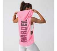 Femme sweat-shirt à capuche avec impression de lettres, Débardeur dos nageur actif pour l'entraînement quotidien L,M,S,XLLettresTissu tricoté