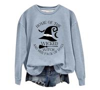 Femme Sweatshirt Graphique Douce Manches Longues Grandes Tailles Halloween | small circle, capuche, sweat, polaire, pull, automne, décontracté, hiver, poche, poches, essentials, zippé, Molleton, Chaud