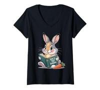 Femme Sweet Rabbit se lit: Comment entraîner Vos Humains, Humorv T-Shirt avec Col en V