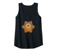 Femme Symbole Chakra Sacral | Motif géométrique Mandala Orange Débardeur