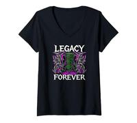 Femme Sysadmin Legacy Forever Heavy Metals Server Rack T-Shirt avec Col en V