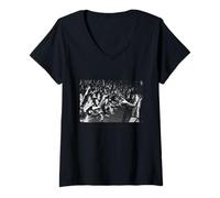 Femme T Rex Marc Bolan Live Starlight Ballroom Boston 1972 T-Shirt avec Col en V