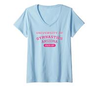 Femme T-Shirt Arizona Athletic Dept de l'Université de Gymnastique T-Shirt avec Col en V