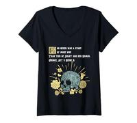 Femme T-Shirt avec Citation Roméo et Juliette T-Shirt avec Col en V