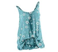 Femme T-Shirt Débardeur - avec Soutien-Gorge Intégré Sexy Été Tunique Vest Ample Chemise sans Bretelle Haut Doux et Confortable Lâches Haut Casual Basique Tee Shirt 2024