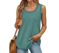 Femme T-Shirt DéBardeur Col en Rond sans Manches Eté Couleur Unie Sport Tee Hauts Chemises DéContracté Amples LâChes De Base Blouse Top