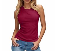 Femme T-Shirt Débardeur Sexy Crop Tank Tops Débardeurs de Sport Tuniques de Base D'été Lâches Débardeur Dos Nu Yoga Fitness Haut 2026 Femmes Bustier Bandeau Tops Basique Tee Shirt 2026#1