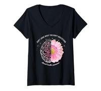 Femme T-Shirt « Don't Judge What You Don't Understand Cancer Awareness » T-Shirt avec Col en V