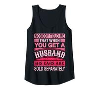 Femme T-shirt humoristique avec citation « Nobody Told Me » avec oreilles de mari Débardeur