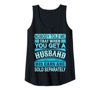 Femme T-shirt humoristique avec citation « Nobody Told Me » avec oreilles de mari Débardeur