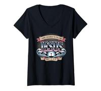 Femme T-Shirt « I Have Decided to Follow Jesus » 2025 Baptême T-Shirt avec Col en V