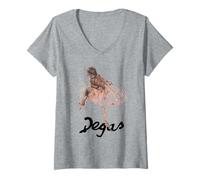 Femme T-Shirt L'étude d'une Danseuse de Ballet d'Edgar Degas T-Shirt avec Col en V