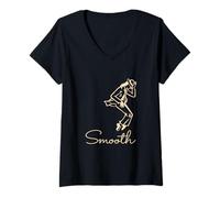 Femme T-Shirt Motion Graphic - Smooth 2 T-Shirt avec Col en V