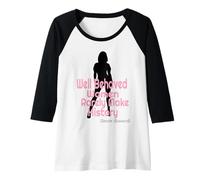 Femme T-shirt pour femme Well Behaved Rarely Make History Manche Raglan