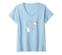 Femme Taiko no Tatsujin T-Shirt avec Col en V