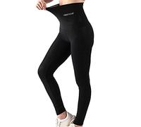 Femme Taille Haute Pantalon de Sauna Collants de Sport Leggings/Shorts de Sudation Perte de Poids Pantalon de Yoga Body Shaper Leggings d'entraînement de Gym Capri-pantalons1 M