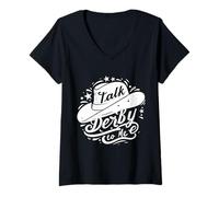 Femme Talk Derby to Me Chapeau de Cowboy T-Shirt avec Col en V