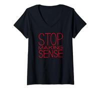 Femme Talking Heads Stop Making Sense T-Shirt avec Col en V