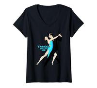 Femme Tango. Il Faut Deux pour Le Tango. T-Shirt avec Col en V