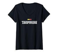 Femme Taormine T-Shirt avec Col en V
