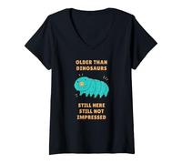 Femme Tardigrade Plus Vieux Que Les Dinosaures n'est Pas impressionné T-Shirt avec Col en V