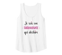 Femme Tatouage métier tatoueuse qui déchire meilleure tatoueuse Débardeur