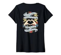 Femme Tatouage Traditionnel Dear Person Behind Me Viral Kindness T-Shirt avec Col en V