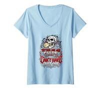 Femme Tattoos Like Chips Just One Tattoo Lover Encre T-Shirt avec Col en V