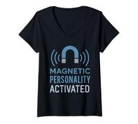 Femme Technologue IRM Radiologie Imagerie par résonance magnétique Fierté T-Shirt avec Col en V