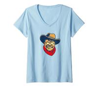 Femme Teddy Roosevelt Rough Rider American National Parks Retro T-Shirt avec Col en V